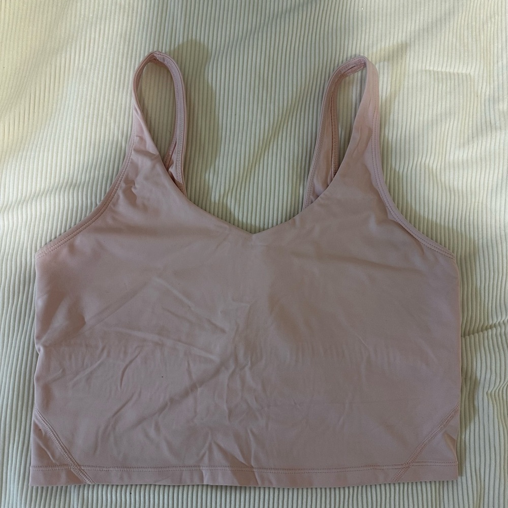 Amazon Women's Light Pink Scoop Neck Tank Bralette